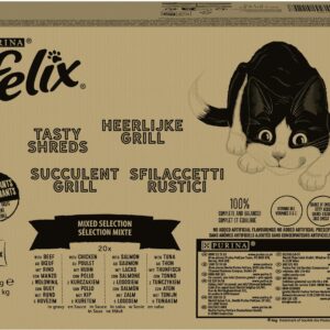 Felix Nassfutter Tasty Shreds Mix, 80 x 80g