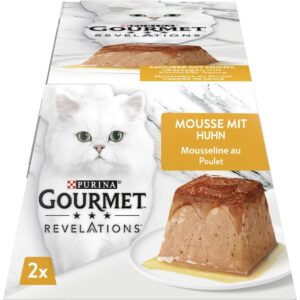 Purina Gourmet Nassfutter Gourmet Revelations Mousse mit Huhn, 2 x 57g