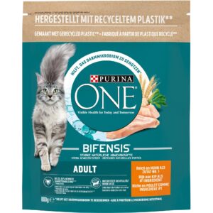 Purina ONE Trockenfutter Adult Huhn & Vollkorn, 800 g