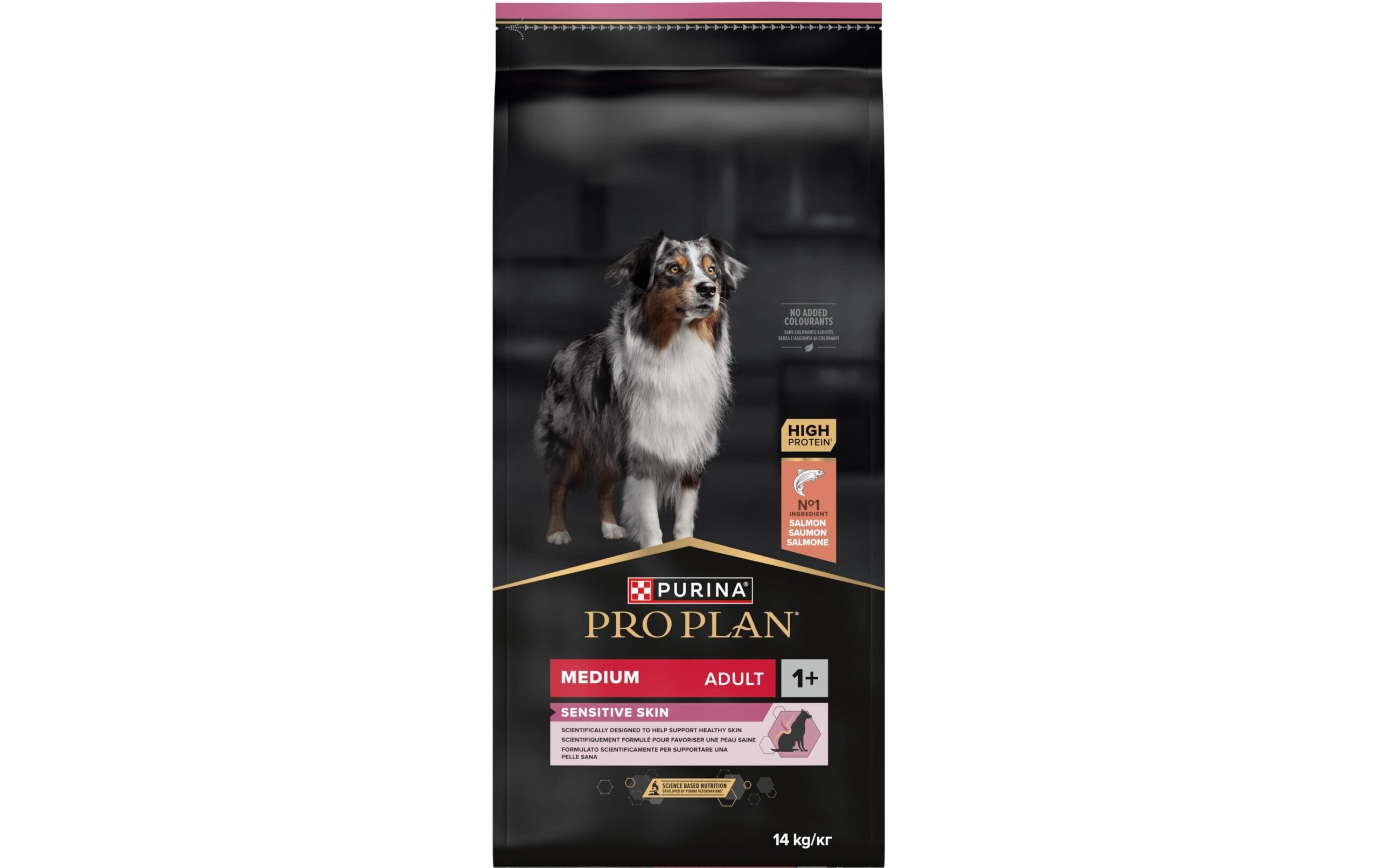 Purina Pro Plan Trockenfutter M Adult Sensitive Skin Lachs, 14 kg