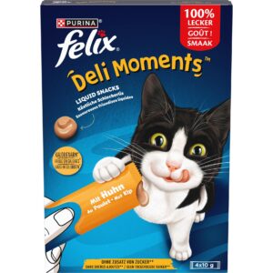 Felix Katzen-Snack Deli Moments Huhn 4 x 10g