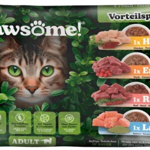 Pawsome Cat Superfood Mixpack 4 x 85 g