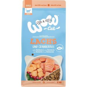 WOW Cat Trockenfutter Adult Lachs, 2 kg