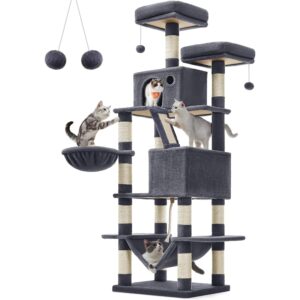 Feandrea Kratzbaum dunkelgrau 55 x 45 x 165 cm