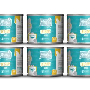 Mjamjam VetCat Nassfutter Urinary Huhn, 6 x 200g