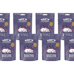 Lily’s Kitchen Leckerli Bio Bedtime Biscuits, Honig/Joghurt, 8 x 80 g