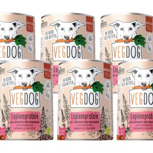 Vegdog Nassfutter Sensitive Lupinenprotein, 6 x 400g