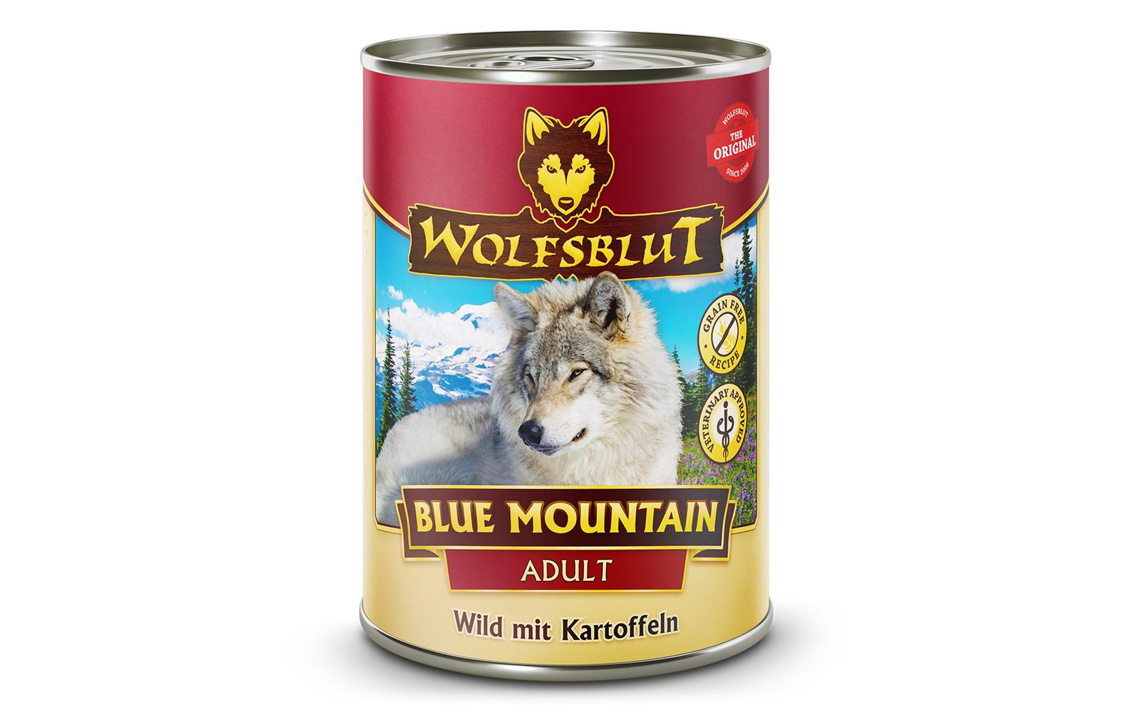 Wolfsblut Nassfutter Dog Blue Mountain, 395 g