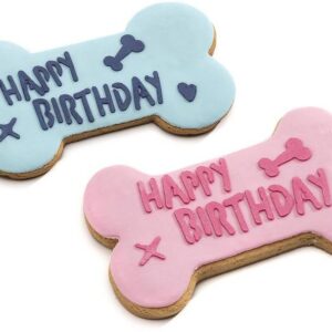 Leopet Happy Birthay Keks Knochen Gr. L, 12.5 x 7.5 x 1 cm, 60g