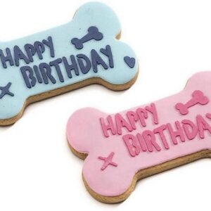 Leopet Happy Birthay Keks Knochen Gr. S, 9 x 5.5 x 1 cm, 35g