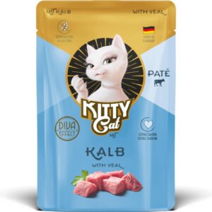 KITTY Cat Nassfutter KittyCat Paté Pouch Kalb 85 g