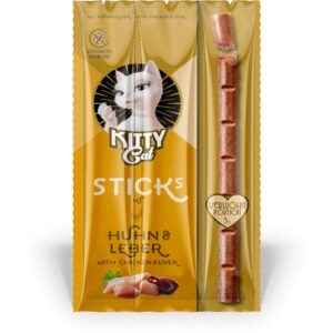 KITTY Cat Katzen-Snack KittyCat Stick Huhn, Leber 15 g