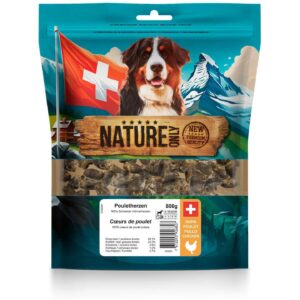 NATUREonly Kausnack Pouletherzen 800 g