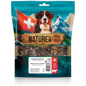 NATUREonly Kausnack Rinderherzwürfel 600 g