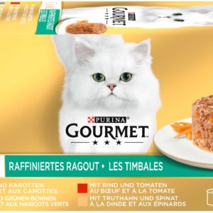 Purina Gourmet Nassfutter Gold Raffiniertes Ragout 4 x 85 g