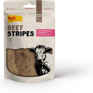 kyli Kausnack BeefStripes Himbeeren und Spinat 100 g