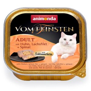 animonda Nassfutter vom Feinsten, Schlemmerkern Huhn/Lachs 100g