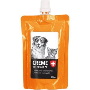 naturaDog Snack Dog & Cat Creme mit Poulet, 100 g