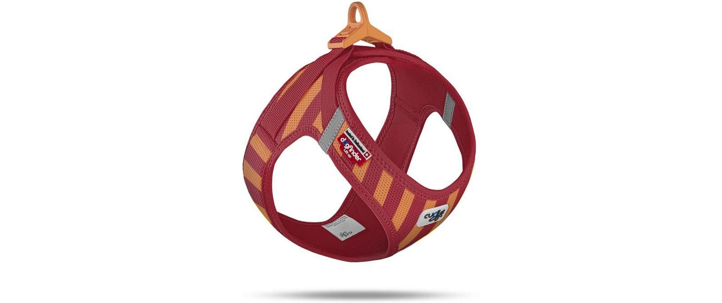 curli Geschirr Vest Air-Mesh LE26 XS Stripes Rot