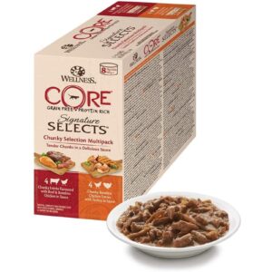 Wellness Core Nassfutter Chunky Selection 8 x 79 g
