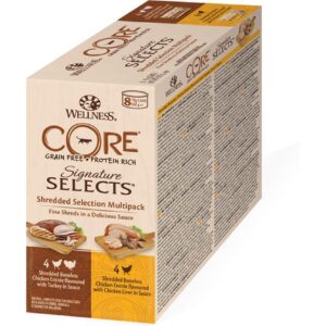 Wellness Core Nassfutter Shredded Selection 8 x 79 g