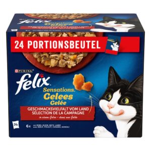 Felix Nassfutter Sensations Gelee Fleisch, 24 x 85 g