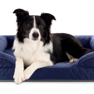 Lumaland Hundebett Indoor Cord M Dunkelblau