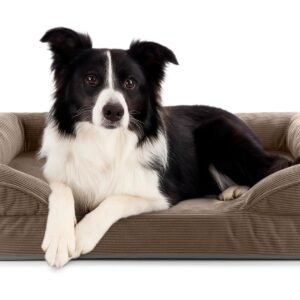 Lumaland Hundebett Indoor Cord M Hellbraun