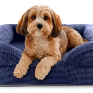 Lumaland Hundebett Indoor Cord S Dunkelblau
