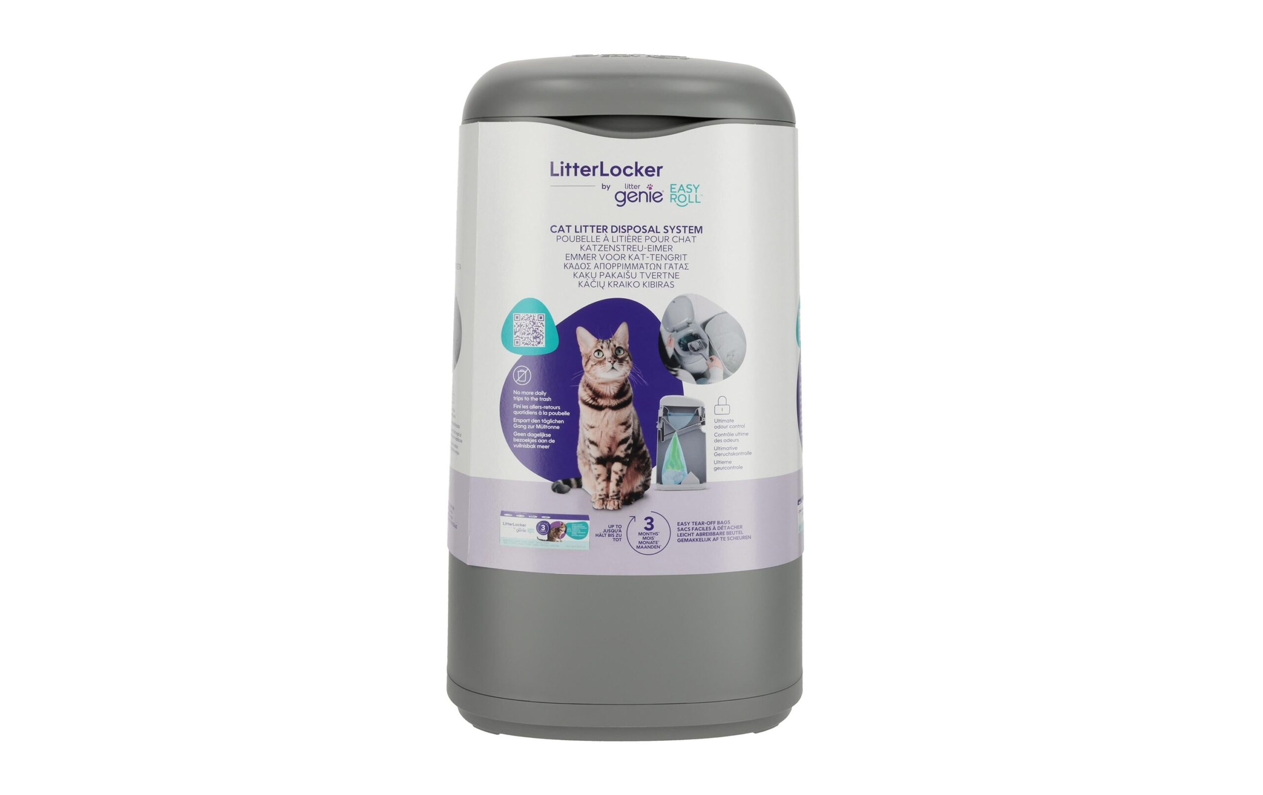 LitterLocker Entsorgungseimer Litter Genie Easy Roll Grau