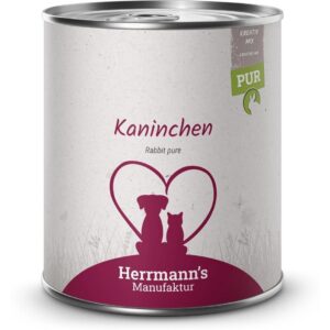 Herrmann’s Nassfutter Kaninchen Reinfleisch 6 x 800 g