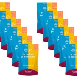 Herrmann’s Nassfutter Lachs und Huhn 12 x 100 g