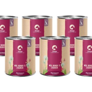 Herrmann’s Nassfutter Ziege mit rote Beete und Hirse 6 x 800 g