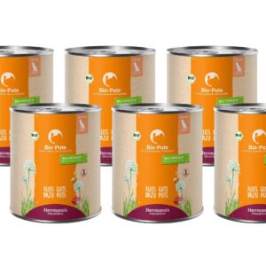 Herrmann’s Nassfutter Bio Pute mit Pastinake und Kartoffel 6 x 800 g