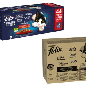 Felix Nassfutter AGAIL Fleisch Auswahl Kit, 120 + 44 x 85g