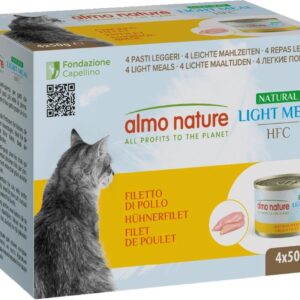 Almo Nature Nassfutter HFC Light Meal Natural Hühnerfilet 4 x 50 g