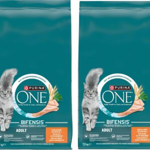 Purina ONE Trockenfutter Adult Huhn & Vollkorn 2 x 7.5 kg