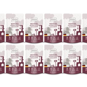 Mjamjam Nassfutter Quetschie Wild & Kaninchen, 12 x 125 g