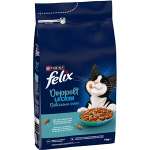 Felix Trockenfutter Doppelt Lecker Adult Fisch 4 kg
