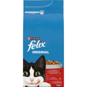 Felix Trockenfutter Original Fleisch 2 kg