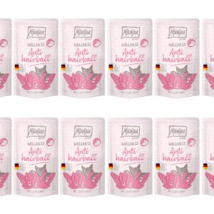 Mjamjam Nassfutter Wellness Anti Hairball Rind, 12 x 125 g