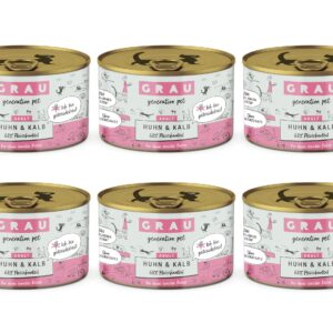 Grau Nassfutter Huhn und Kalb 6 x 200 g
