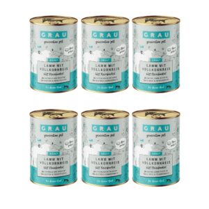 Grau Nassfutter Lamm und Vollkornreis 6 x 400 g