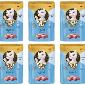 KITTY Cat Nassfutter KittyCat Paté Pouch Kalb 6 x 85 g