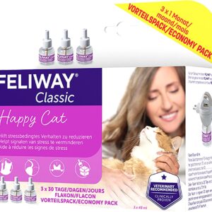 Feliway Wohlbefinden Classic Nachfüllflakon, 3 Stück