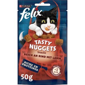 Felix Katzen-Snack Tasty Nuggets Rind mit Lamm 50 g
