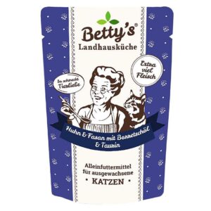 Betty’s Landhausküche Nassfutter Huhn und Fasan mit Borretschöl 100 g