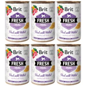 Brit Nassfutter Fresh Veal with Millet 6 x 400 g