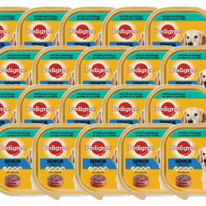 Pedigree Nassfutter Senior mit Kalb & Geflügel, 20 x 300 g