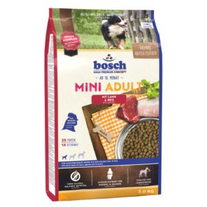 Bosch Tiernahrung Trockenfutter Mini Adult Lamm & Reis, 3 kg